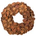 Floristik24 Kuivattu lootusseppele, koristeellinen oviseppele, 35cm