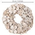 Kranssi lootuskukilla, luonnonkoriste, kuivakukat, 35cm | Floristik24.fi