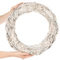 Pyöreä oksakranssi askarteluun ja koristeluun, ovikranssi 50cm | Floristik24.fi