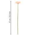 Keinotekoiset gerberat aprikoosi 47 cm 6 kpl | Floristik24.fi