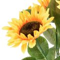 Floristik24 Keinotekoinen auringonkukka ruukussa silkkikukka kesäkoriste H28cm