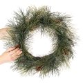Keinotekoinen männynoksaseppele käpyillä 60 cm | Floristik24.fi