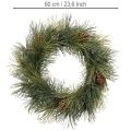 Keinotekoinen männynoksaseppele käpyillä 60 cm | Floristik24.fi