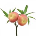 Floristik24 Keinotekoinen persikan oksa 24cm deco persikka keinohedelmä