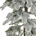 Floristik24 Keinotekoinen joulukuusi ohut luminen talvikoristelu H180cm