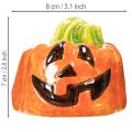 Koristeellinen keraaminen kurpitsahahmo syksyyn ja halloweeniin, 8 cm | Floristik24.fi