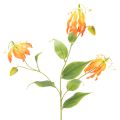 Floristik24 Keinotekoinen Gloriosa-oranssi kukka pitkillä varsilla maljakoihin 80 cm 3 kpl