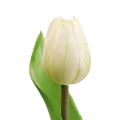 Floristik24 Keinotekoinen tulppaani valkoinen Real Touch kevätkukka K21cm