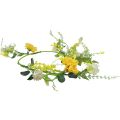 Floristik24 Tekokukat koristeellinen ripustin kevät kesä keltainen valkoinen 150cm