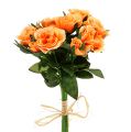 Floristik24 Tekokukat ruusukimppu oranssi L26cm 3kpl