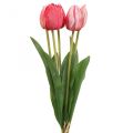 Floristik24 Keinotekoinen tulppaanin punainen, kevätkukka 48cm nippu 5kpl