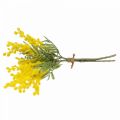 Floristik24 Keinotekoinen kasvi, hopeaakaasia, deco mimosa keltainen, 39cm 3kpl
