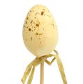 Floristik24 Muoviset viiriäisen munat puutikulla 4cm 24kpl