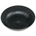 Floristik24 Kukkakulho pyöreä, istutuspöytä, kulho muovia musta, kirjava harmaa K8,5cm Ø30cm