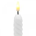 Floristik24 LED kynttilät valkoinen ajastin aito vaha akulle 25cm 2kpl