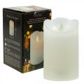 Floristik24 LED kynttilän vaha pylväs kynttilä lämmin valkoinen Ø7,5cm K12,5cm