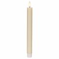 LED-kartiokynttilä, valkoinen, lämpimän valkoisella valolla, 24 cm, ajastimella, 2 kpl | Floristik24.fi