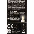 LED-kartiokynttilä, valkoinen,