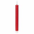 Floristik24 LED-kartiokynttilä, punainen lämpimän valkoisella valolla, 24 cm, 2 kpl