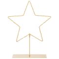 Floristik24 Tähti 50 LEDillä, metallinen pöytäkoriste, paristokäyttöinen, sisäkäyttöön, 33 cm