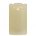 Floristik24 LED kynttilän vaha pylväs kynttilä lämmin valkoinen Ø7,5cm K12,5cm