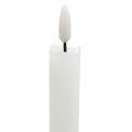 Floristik24 LED kynttilävahapöytäkynttilä lämmin valkoinen paristolle Ø2cm 24cm 2kpl