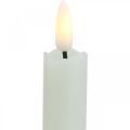 Floristik24 LED kynttilävaha kynttilän kerma paristolle Ø2cm 24cm 2kpl