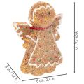 Keinotekoinen piparkakkumies-koristehahmo, 8 cm, 3 kpl | Floristik24.fi