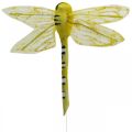 Floristik24 Kesäkoristeita, sudenkorentoja langalla, koristehyönteisiä keltainen, vihreä, sininen L10,5cm 6kpl