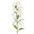 Floristik24 Keinotekoinen valkoinen lilja pitkällä kukintahaaralla, koristeellinen, 80 cm