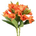 Floristik24 Keinotekoinen alstroemeria, oranssi kukka, keinotekoinen kimppukoriste, 75 cm, 3 kpl