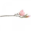 Floristik24 Magnolia vaaleanpunainen tekokukka koristelu tekokukka oksa H40cm