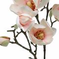 Floristik24 Magnolia Branch Pink Keinotekoiset Magnolia Silk Flowers