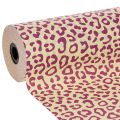 Floristik24 Kalvosinpaperi, leopardikuvio, violetti, 25 cm, 100 m