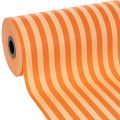 Floristik24 Kalvosinpaperirulla, oranssiraidallinen, 25 cm x 100 m