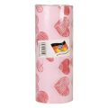 Floristik24 Mansettipaperi pehmopaperi vaaleanpunaiset sydämet 25cm 100m