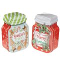 Floristik24 Metallinen keksivuoka, jossa jouluaiheinen keksipurkkikuvio, 15 cm, 2 kpl