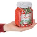 Metallinen keksivuoka, jossa jouluaiheinen keksipurkkikuvio, 15 cm, 2 kpl | Floristik24.fi