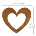 Floristik24 Sydänruoste koristeellinen sydänpuutarha metallia 15cm 6kpl