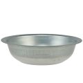 Metallikulho käytetty look kulho hopea metalli Ø31.5cm K8cm | Floristik24.fi