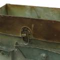 Floristik24 Istutuslaukku metalli harmaa / ruoste H30cm