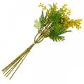 Floristik24 Mimosan keltainen keinotekoinen kasvinippu 39cm