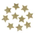 Floristik24 Mini glitter star gold 2,5cm 96kpl