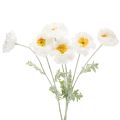 Floristik24 Keinounikko, valkoinen, pitkävartinen, 78 cm, 3 kpl