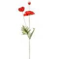 Floristik24 Unikon koristeellinen puutarhakukka, jossa 3 kukkaa punainen L70cm