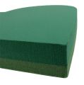 Floristik24 Kukkavaahtomuovisydän 3D-vaahto vihreä 38cm x 37cm x 8cm 2 kpl