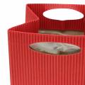 Floristik24 Paperikassi kukkaruukkuistutuskone punainen 12cm 12kpl