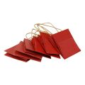 Floristik24 Paperikassit punaiset kahvalla Lahjakassit 10,5×10,5cm 8kpl