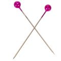 Helmipäiset kukkakoristeen nastat, pinkki, Ø4mm, 40mm, 150 kpl | Floristik24.fi