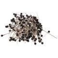 Floristik24 Mustat helmipäiset kukkakoristeen nastat, Ø4 mm, 40 mm, 150 kpl